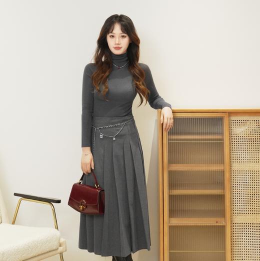 【商场同款】伊芙丽120支扬子纱高领全羊毛毛衫1FA833981 商品图1