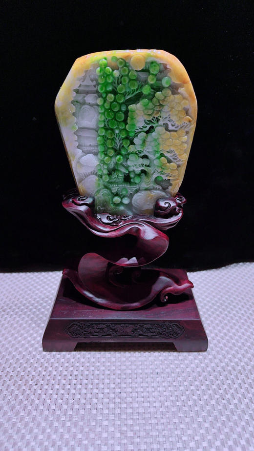 620852翡翠摆件【高山流水】 商品图5