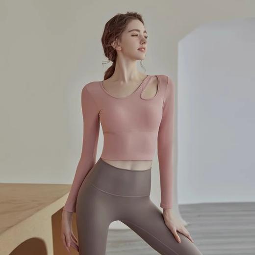跃牌【瑜堂系列】运动套装免穿内衣时尚休闲瑜伽套装无缝裸感健身套装JYMC021 商品图1