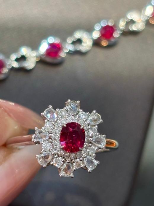 0.82ct刻面红宝石戒指 商品图0