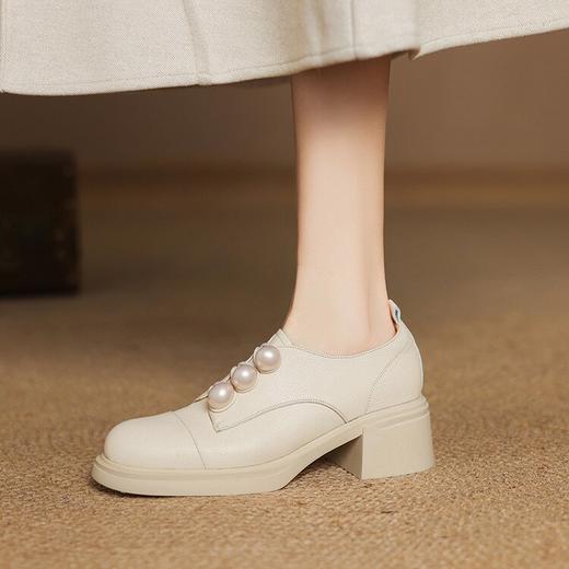 【预售5天】超轻超软舒适洋气乐福鞋厚底百搭圆头深口粗跟小皮鞋ZYY&A1140 商品图4