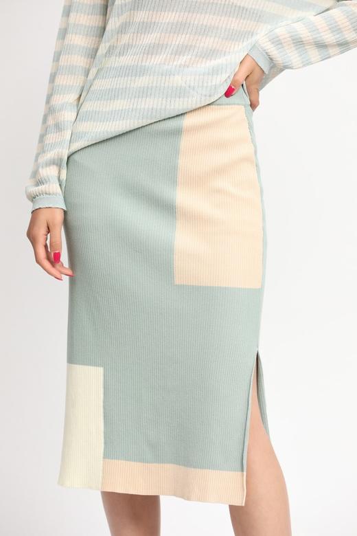 L.Fleuri 时尚针织条纹半裙套装 11687 商品图4