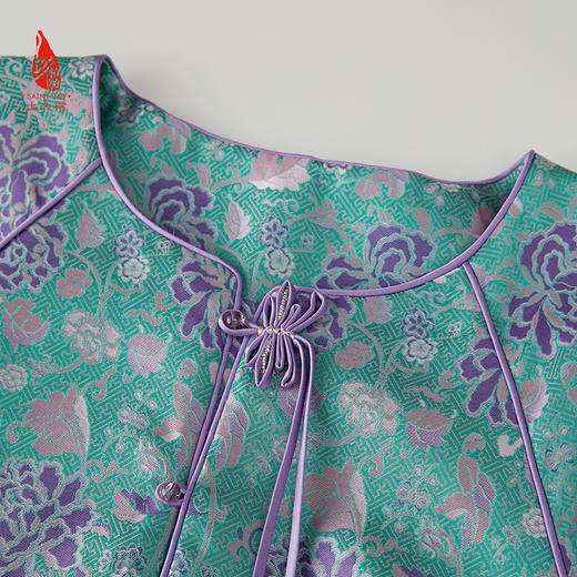 SAINTJOY/上久楷宋锦外套 复古 中国风 女士上衣 万字地缠枝牡丹 CY1024207029 商品图2