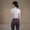 跃牌【瑜堂系列】条纹运动短袖t恤女新款透气健身短袖夏季显瘦瑜伽服上衣JYTD001 商品缩略图2