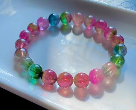 9mm-10mm单圈西瓜碧玺手串 商品图2