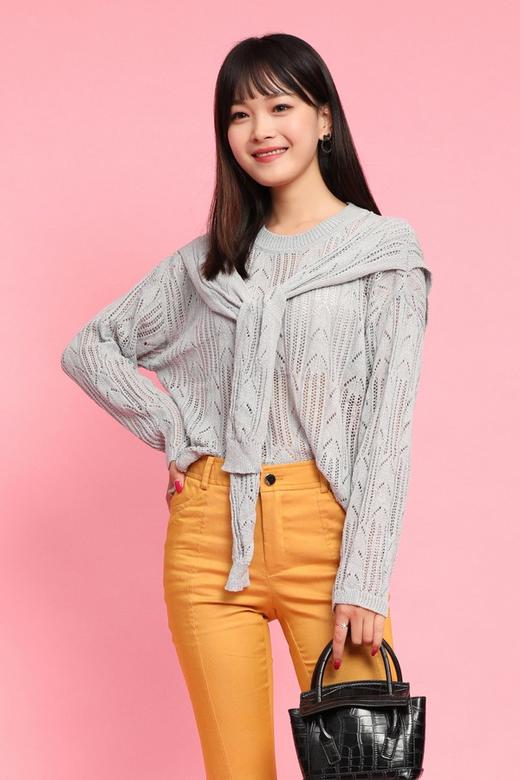 LNNNS 镂空透视休闲针织上衣 11692 商品图0