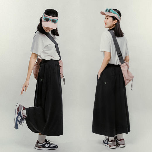 【出游季特惠】ACMEITEM 爱棵米 户外针织半身裙女士显瘦休闲运动百搭宽松裙子 GAG2370930A 商品图1