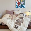 【释放每日疲惫 唤醒元气满满】全棉A类贴布绣双层纱全棉四件套纯棉亲子儿童学生宿舍床品三件套 商品缩略图1