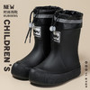 【束口雨鞋】男女童水靴 中学生中大童雨靴 加绒水鞋 防滑外穿防水胶鞋 商品缩略图2