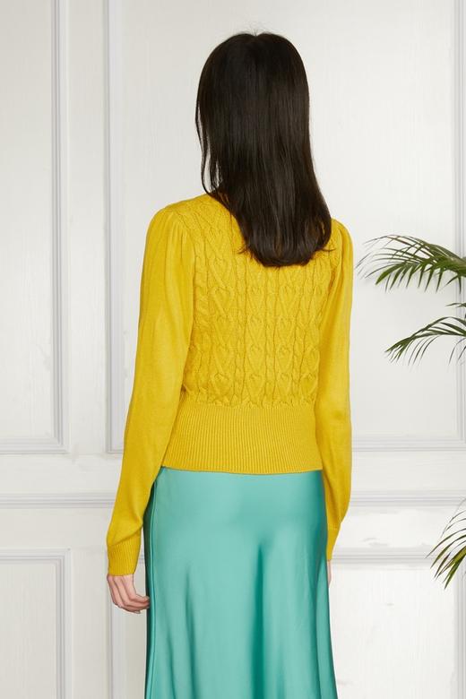 Le Malene 珍珠纽扣装饰针织开衫 11551 商品图2