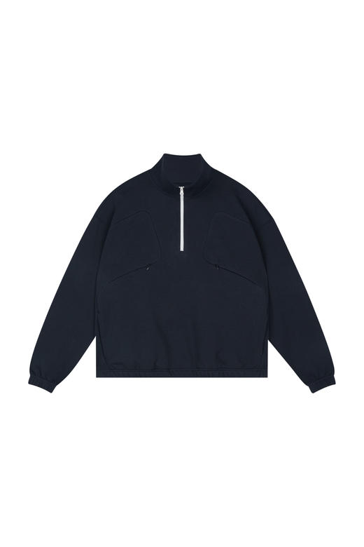 oneup索罗娜吸湿排汗撞色半拉链卫衣 商品图5