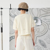 谜底短款针织衫短袖2025春季新品百搭宽松套头圆领上衣251MZ0385 商品缩略图2