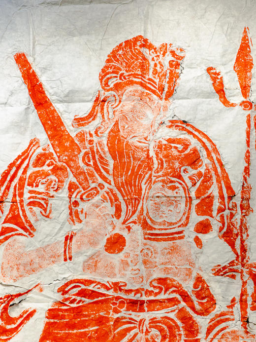 安阳灵泉寺迦毗罗与那罗延神王巨幅拓片（一套两张） 商品图4