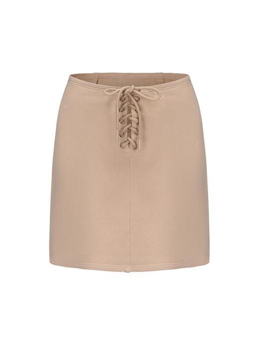 【假日漫旅】交叉绑带设计直身短裙 商品图4