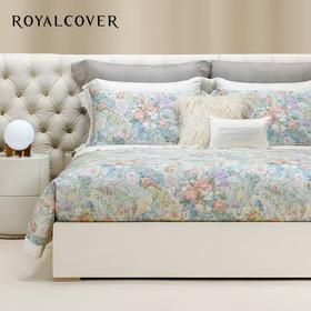 10楼罗卡芙ROYALCOVER双面天丝贡缎 印花四件套 萨利斯花园+同款天丝亲肤可水洗新雪丽夏被240*240cm吊牌价6860元   活动价4580元
