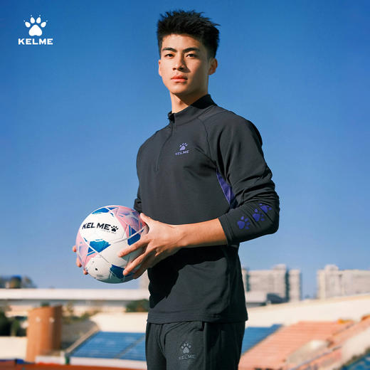 卡尔美灵动寻踪足球系列半开襟长袖T恤 商品图2