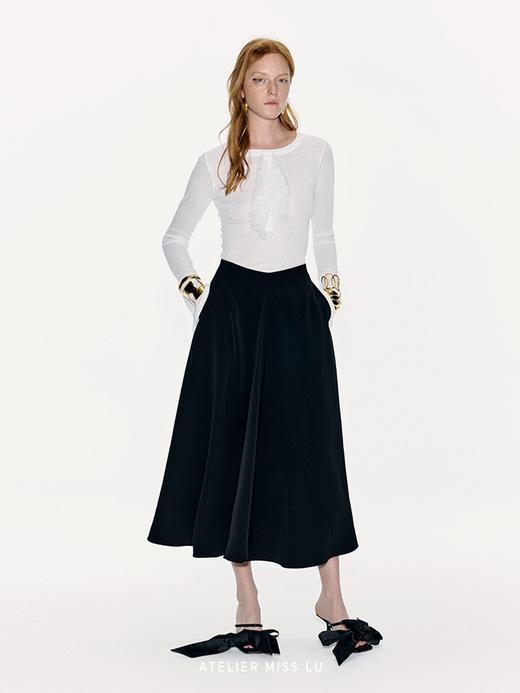 【周末美术馆】捏褶设计大摆A字伞裙 商品图1