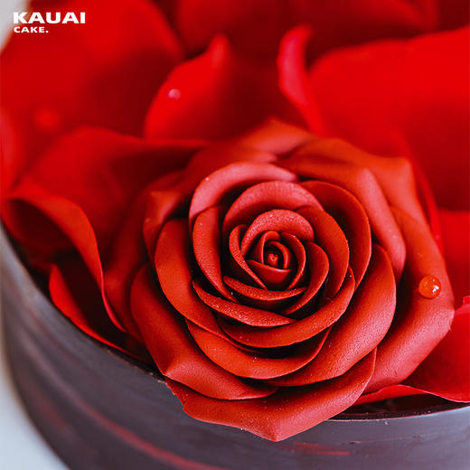 烤爱·生日蛋糕系列·挚爱一生·玫瑰花 高级草莓口味生日蛋糕·芝士蛋糕胚下午茶蛋糕送礼【深圳同城配送】 商品图1