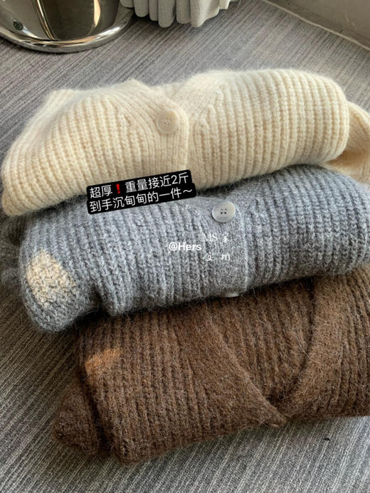 hers羊驼韩系开衫 商品图5