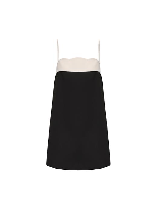 【几何造云】撞色水流线条环绕吊带连衣裙 商品图4