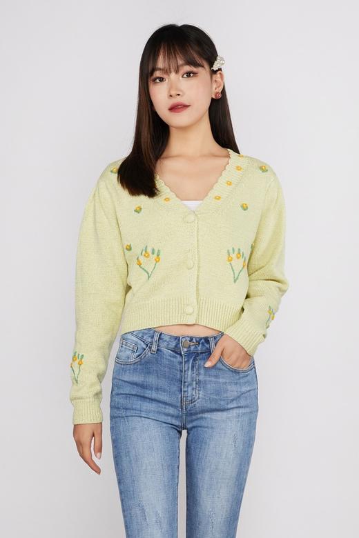 amadella 花朵形装饰针织开衫 11555 商品图0