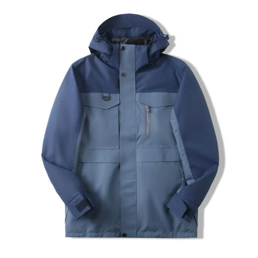 三合一!2025可拆羽绒内胆!户外机能防风防水加厚硬壳冲锋外套羽绒服情侣款！ 商品图8