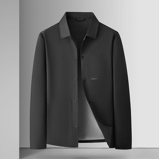 【新款DWD】大依优型大码商务夹克男士春秋季新款加肥加大码宽松长袖外套上衣 商品图6