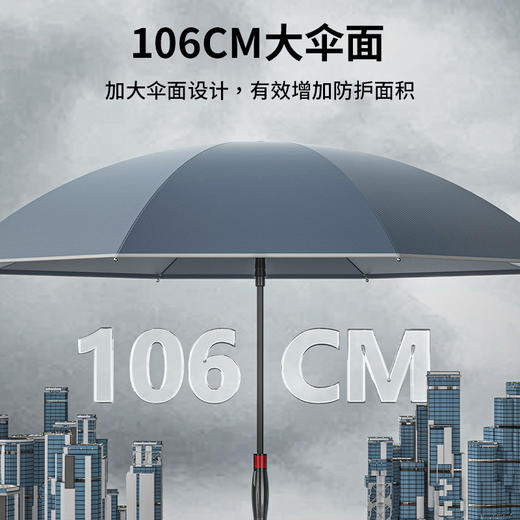 【反向伞双层雨伞】加大伞长柄伞 汽车伞车载伞 加厚双人伞晴雨两用雨伞 商品图3