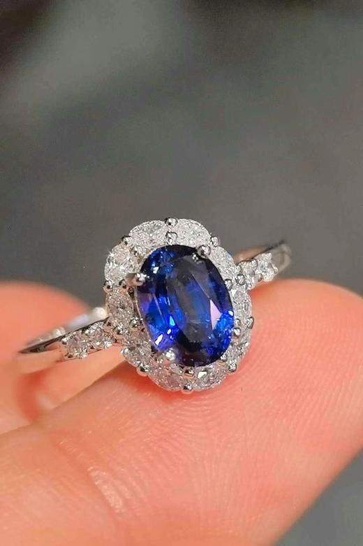 1.58ct刻面蓝宝石戒指 商品图1