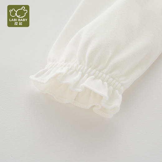 拉比-童衣类（春）I5精致反领后开衣米白（PH) 商品图3