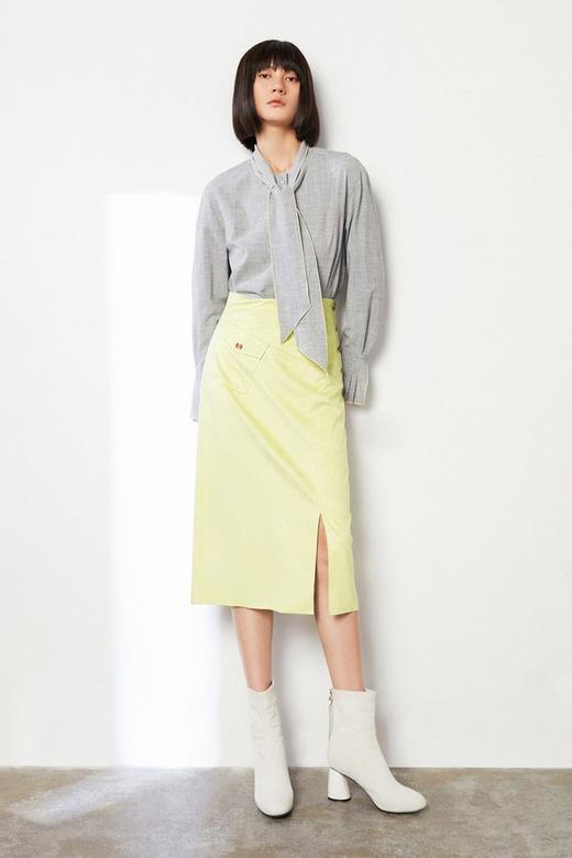 LILY 侧腰纽扣装饰开衩半裙 11570 商品图4