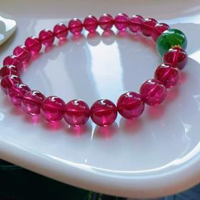 7mm-8mm单圈红碧玺手链