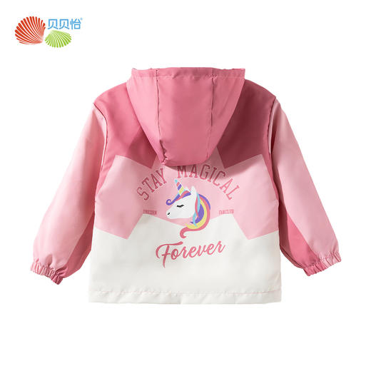 贝贝怡2025春季新款女童防风外套儿童运动户外休闲软壳衣工装风外套ZB1ES046 商品图14