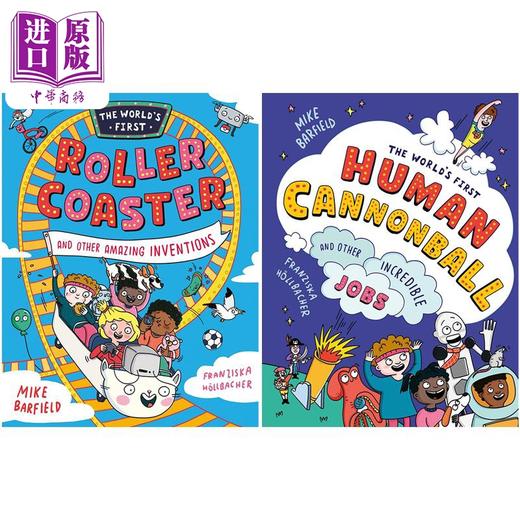 【中商原版】奇趣百科 2册 过山车及其他有趣发明 地球上那些奇奇怪怪的职业 英文原版进口 儿童科普绘本 知识百科图书 7岁+ 商品图0