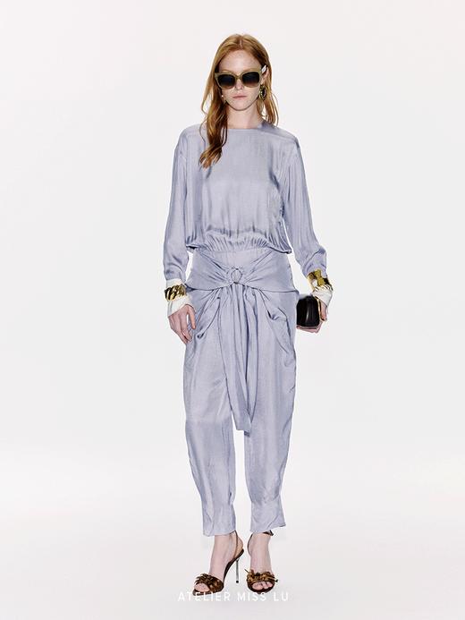 【丹麦夏日】金属圆环拼接飘片设计醋酸连体裤 商品图3