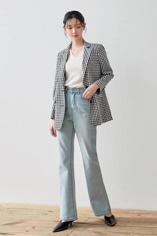 韩都衣舍/Handu Group 简约格纹西装外套 11636 商品图1