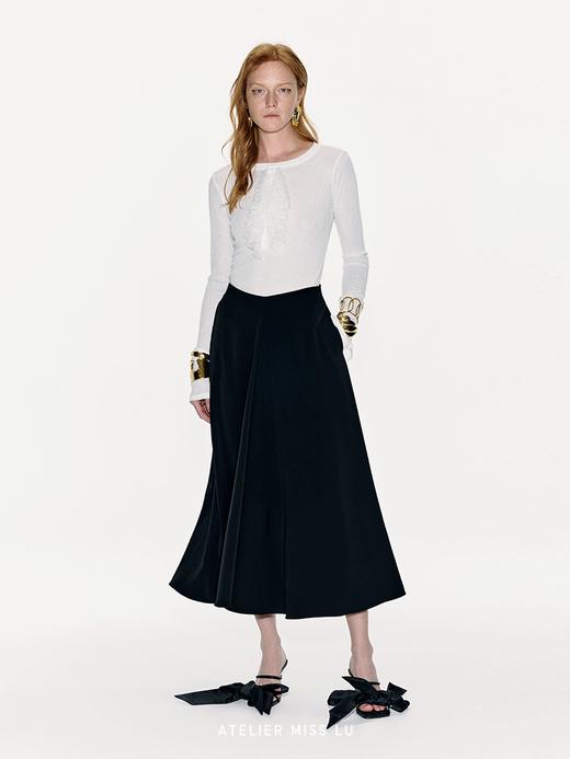 【周末美术馆】捏褶设计大摆A字伞裙 商品图0