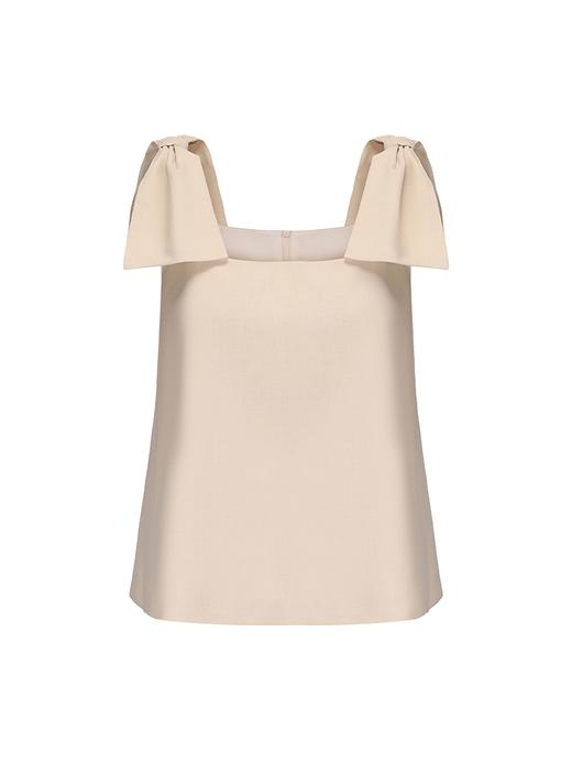 【萌耳闪闪】造型蝴蝶结设计A字上衣 商品图4