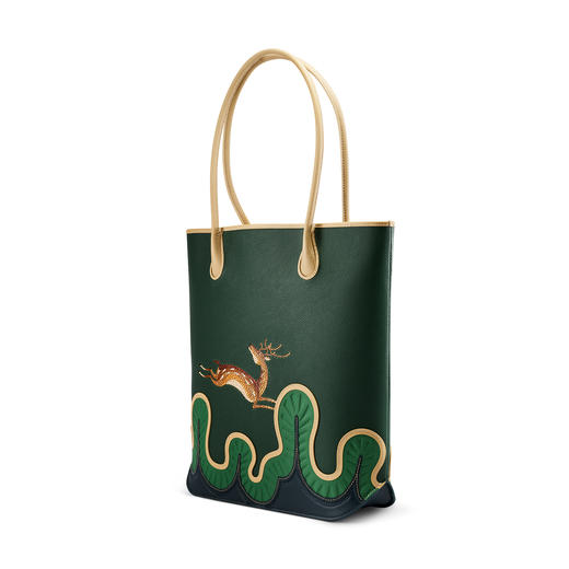 “逐鹿纹”木镶嵌马赛克托特包 商品图8