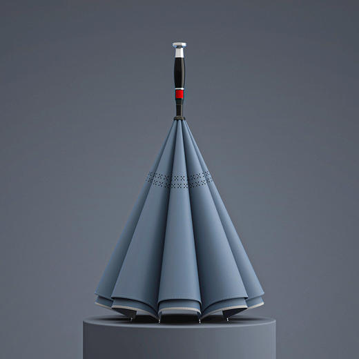 【反向伞双层雨伞】加大伞长柄伞 汽车伞车载伞 加厚双人伞晴雨两用雨伞 商品图5