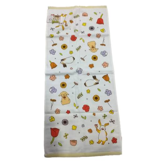那须藤春暖花开毛巾34x78cm黄色90g 商品图0