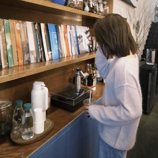 顺丰包邮洛诗琳35607新款进口马海毛慵懒感针织上衣878 商品图4