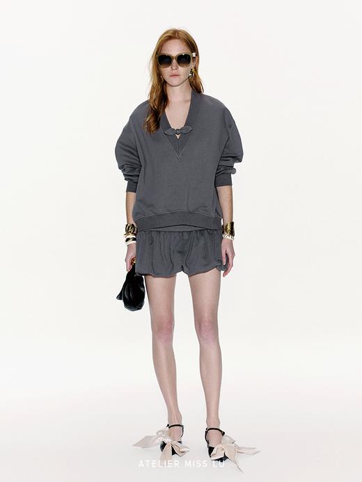 【泡泡土星】裙摆花苞设计短款裙裤 商品图1