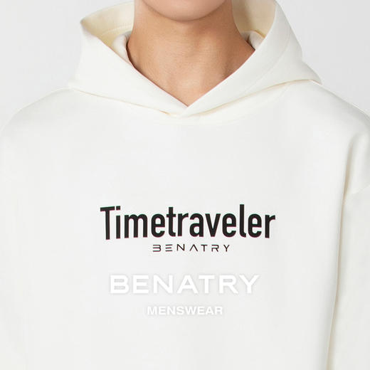 贝纳川字母连帽男士休闲卫衣ECP324005401 商品图2