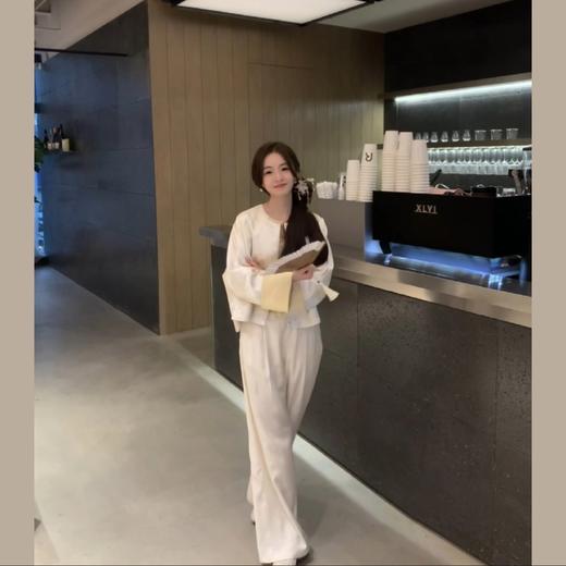 金蘑菇菇 裤王回归 新中式版/暗纹提花西裤版阔腿裤 商品图3