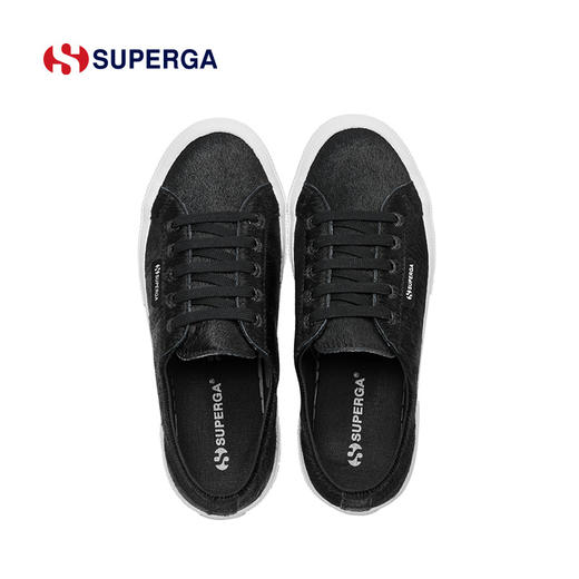 SUPERGA松糕厚底女鞋冬季款豹纹鞋马毛低帮板鞋休闲女鞋 商品图1