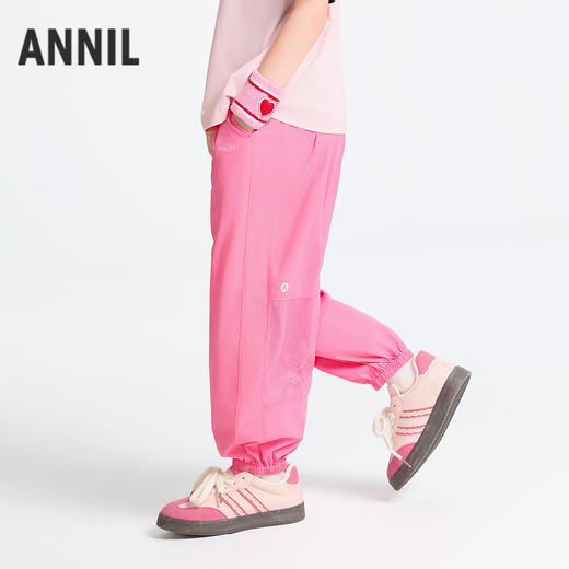 男女童梭织单裤防蚊裤春季新款安奈儿童装实体店同款AM516606 商品图0