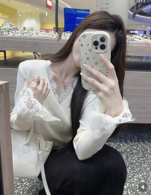 纯欲蕾丝打底 商品图4