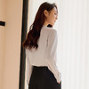 玳莎重磅真丝小立领衬衫女2025年春季新款百搭宽松通勤长袖上衣  FA31304 商品缩略图3