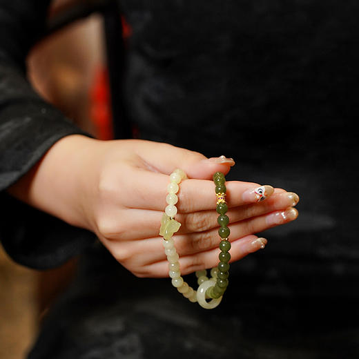 青绿玉韵渐变手串 单圈双圈 商品图2